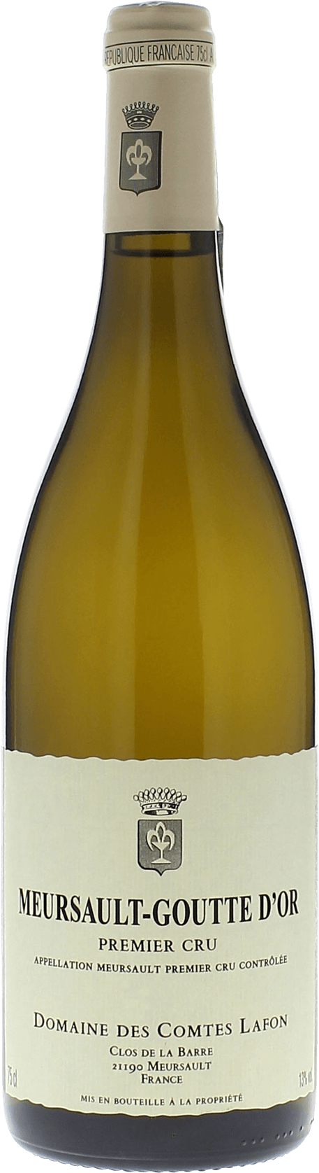 Meursault Goutte d'Or 1er cru. Domaine Comtes LAFON Bourgogne blanc 2011