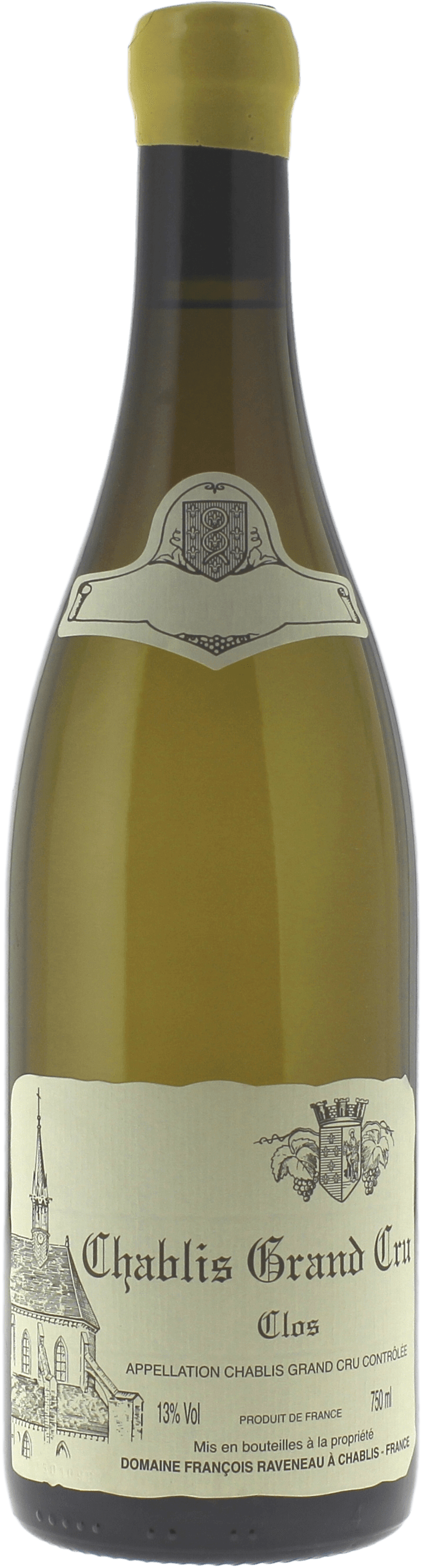 Chablis Grand cru les Clos. RAVENEAU Bourgogne blanc 2011
