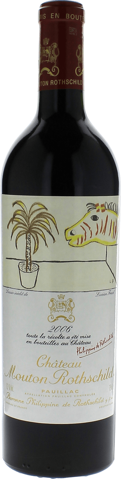MOUTON ROTHSCHILD 1er Grand cru classé Pauillac Bordeaux rouge 2006