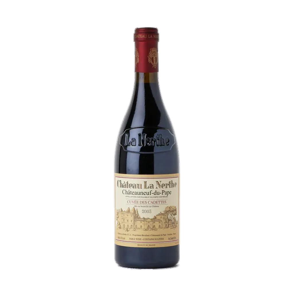Châteauneuf-du-Pape Cuvée des Cadettes Château La Nerthe Châteauneuf-du-Pape Cuvée des Cadettes Château La Nerthe Châteauneuf-du-Pape Vallée du Rhône Rouge 2003 2003