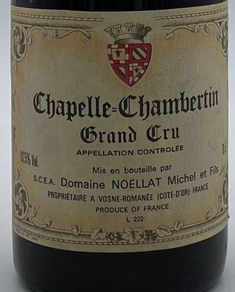 NOELLAT Michel Chapelle Chambertin Grand cru Domaine NOELLAT Michel Bourgogne rouge 1997 1997
