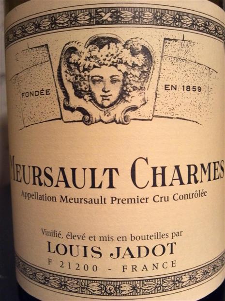 Jadot Louis Meursault 1er cru Charmes Jadot Louis Bourgogne blanc 2024 2024