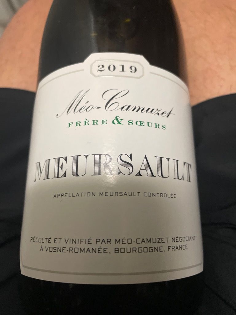 MEO-CAMUZET Meursault MEO-CAMUZET Bourgogne blanc 2019 2019