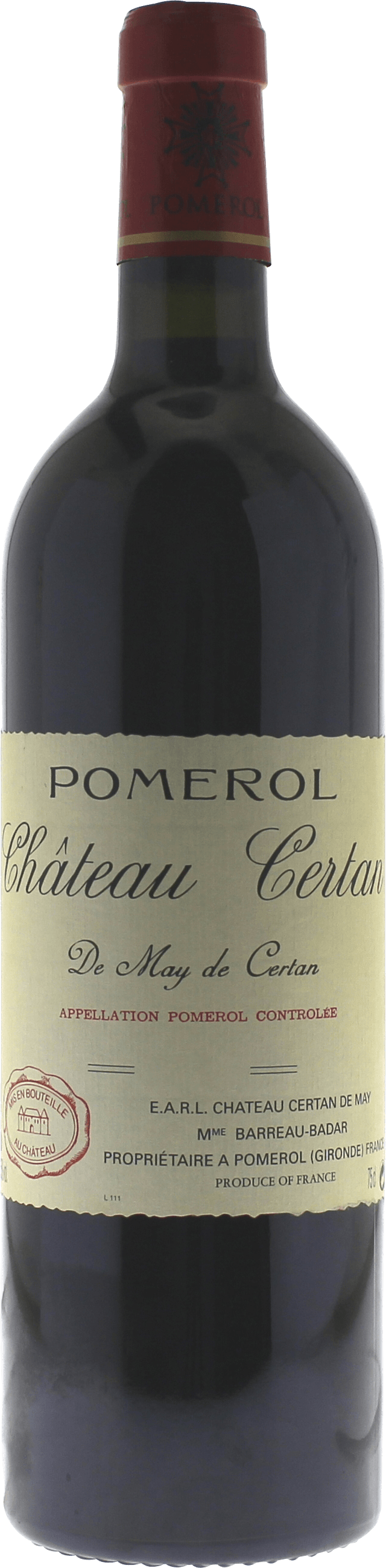 Certan de may 2000  Pomerol, Bordeaux rouge