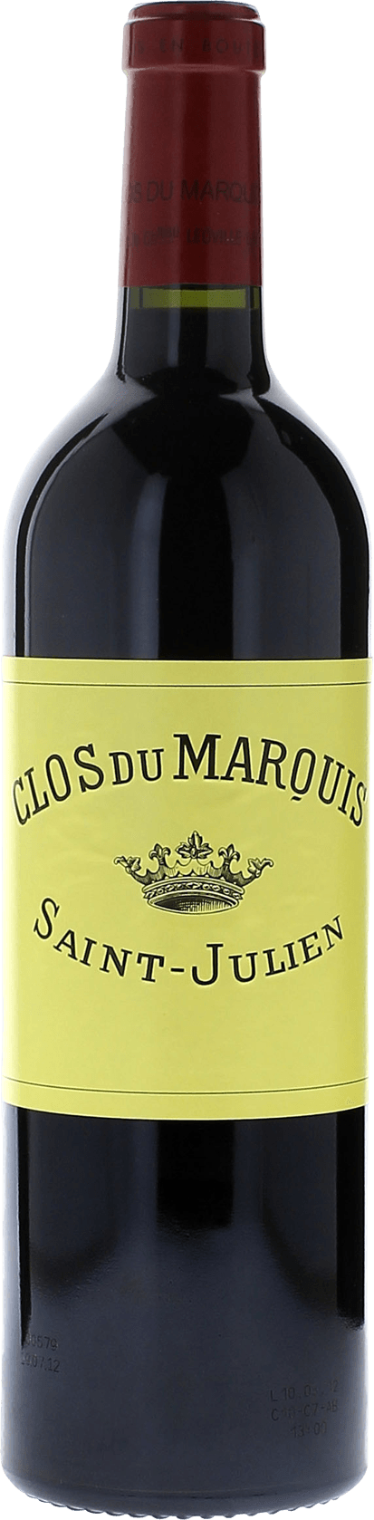 Clos du marquis 1985 2me vin de LEOVILLE LAS CASES Saint-Julien, Bordeaux rouge