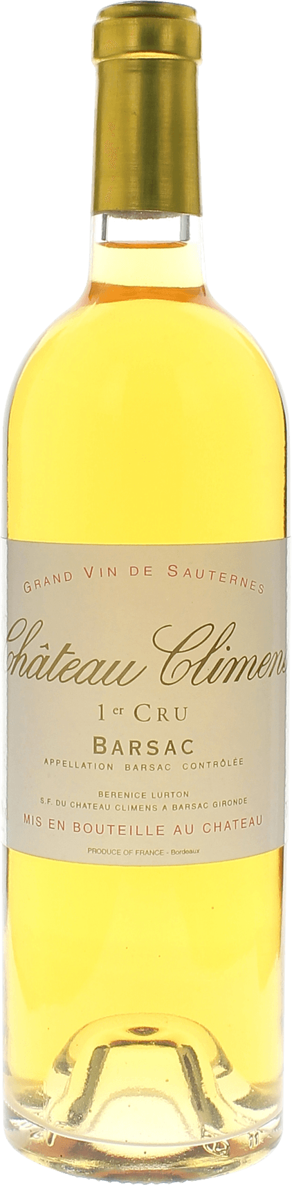 Climens 1990 1er cru Sauternes Barsac, Bordeaux blanc