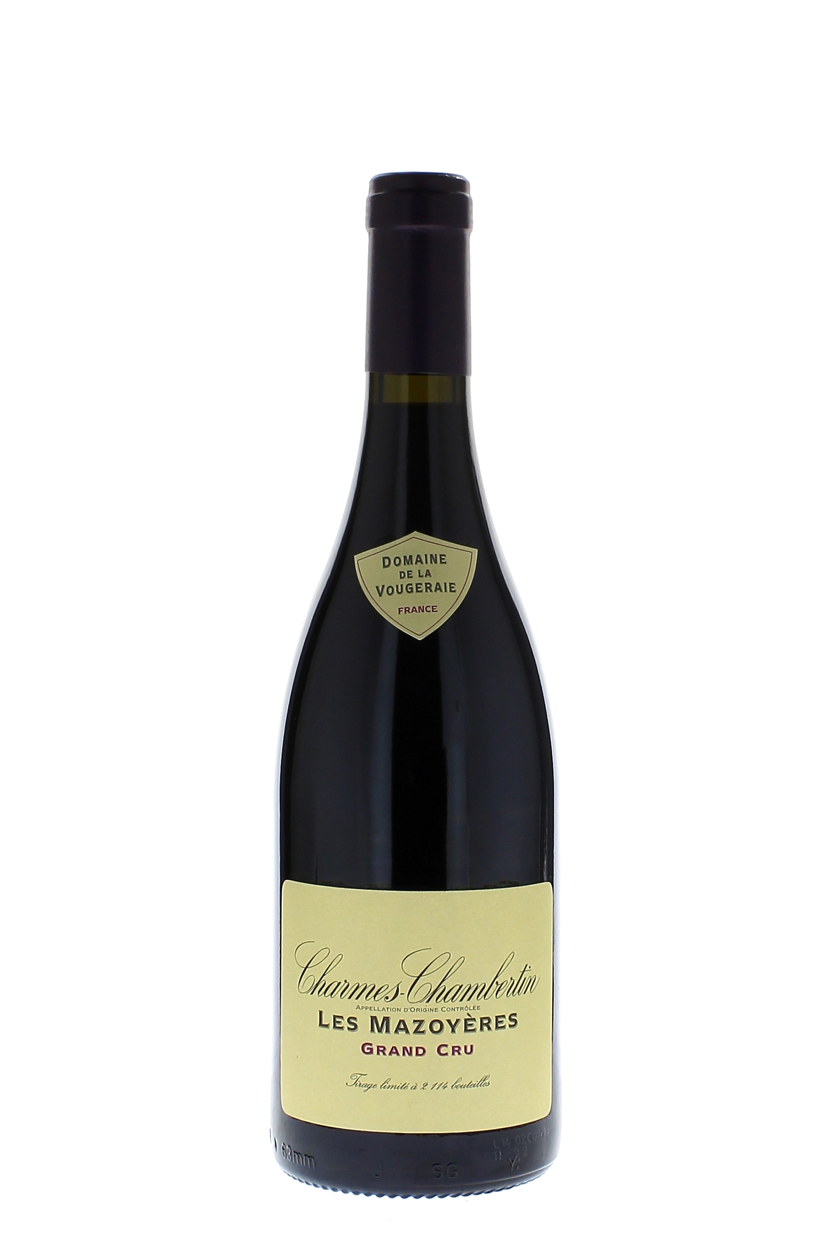 Charmes chambertin les mazoyres 2010 Domaine VOUGERAIE, Bourgogne rouge