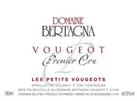 Vougeot 1er cru les petits vougeot 2012 Domaine BERTAGNA, Bourgogne rouge