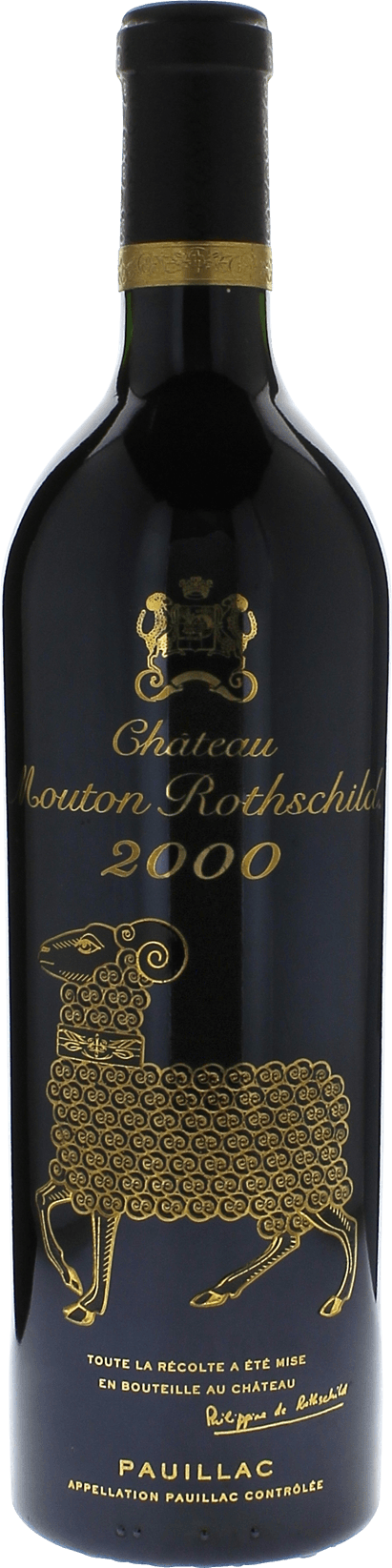 Mouton rothschild 2000 1er Grand cru class Pauillac, Bordeaux rouge