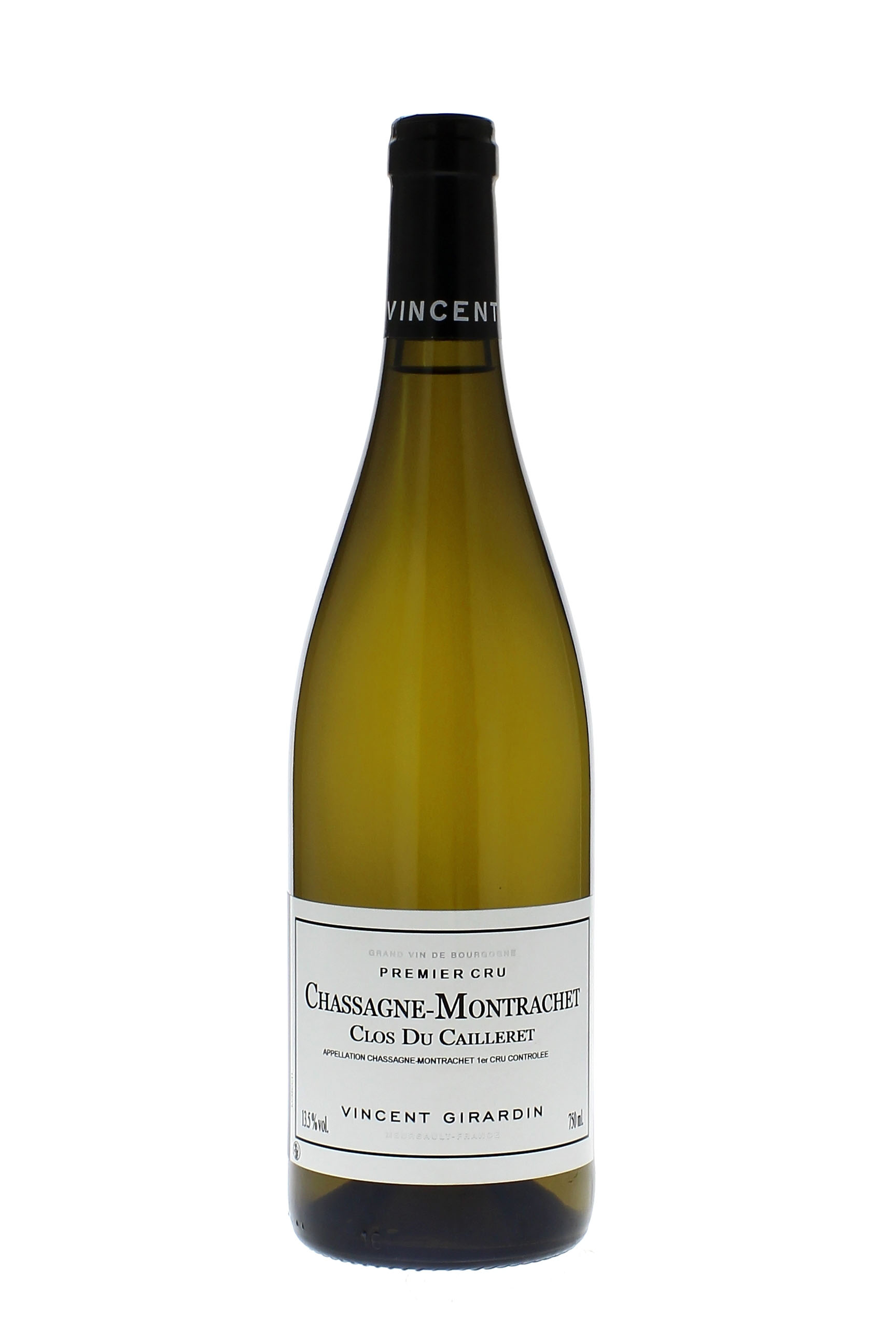 Chassagne montrachet 1er cru clos du cailleret 2013 Domaine GIRARDIN Vincent, Bourgogne blanc