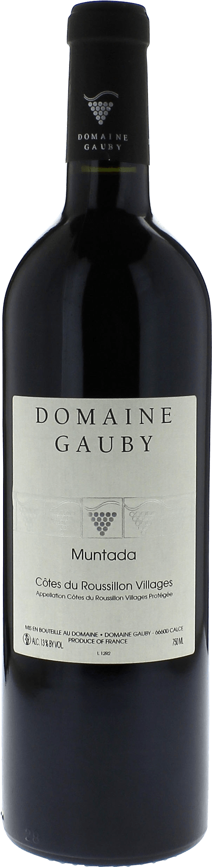Gauby muntada 2001  , Cotes de Roussillon Villages rouge