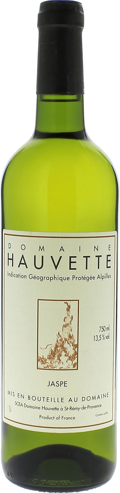 Domaine hauvette jaspe blanc 2015  Vin de Pays des Alpilles, Provence