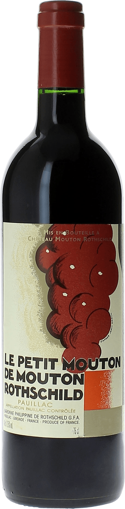 Petit mouton 2014 2nd vin de Mouton Rothschild Pauillac, Bordeaux rouge