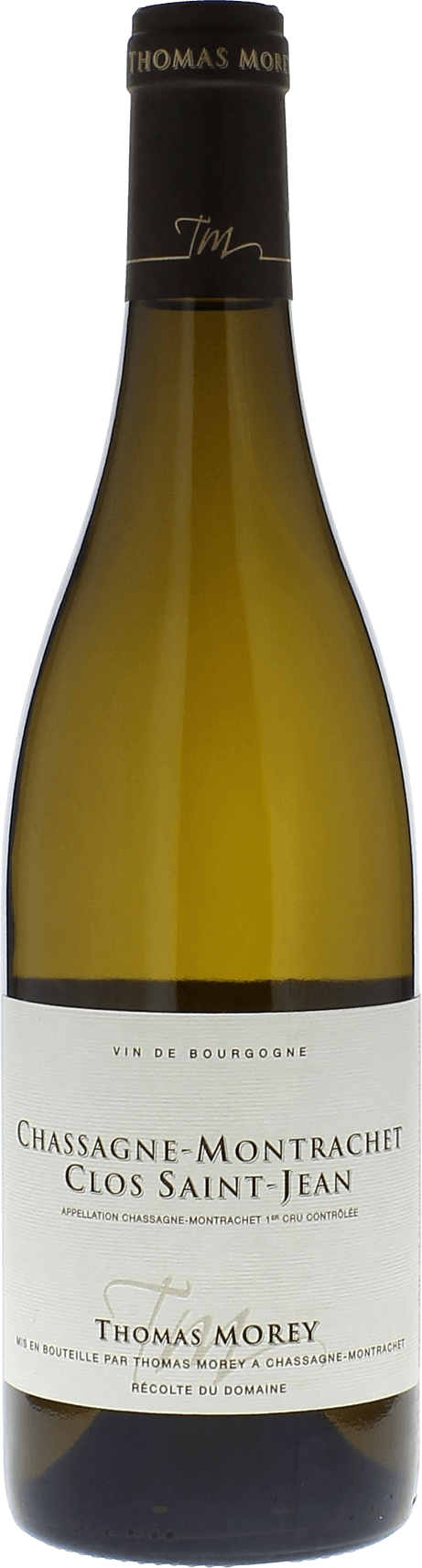 Chassagne montrachet 1er cru clos saint jean 2015 Domaine MOREY Thomas, Bourgogne blanc