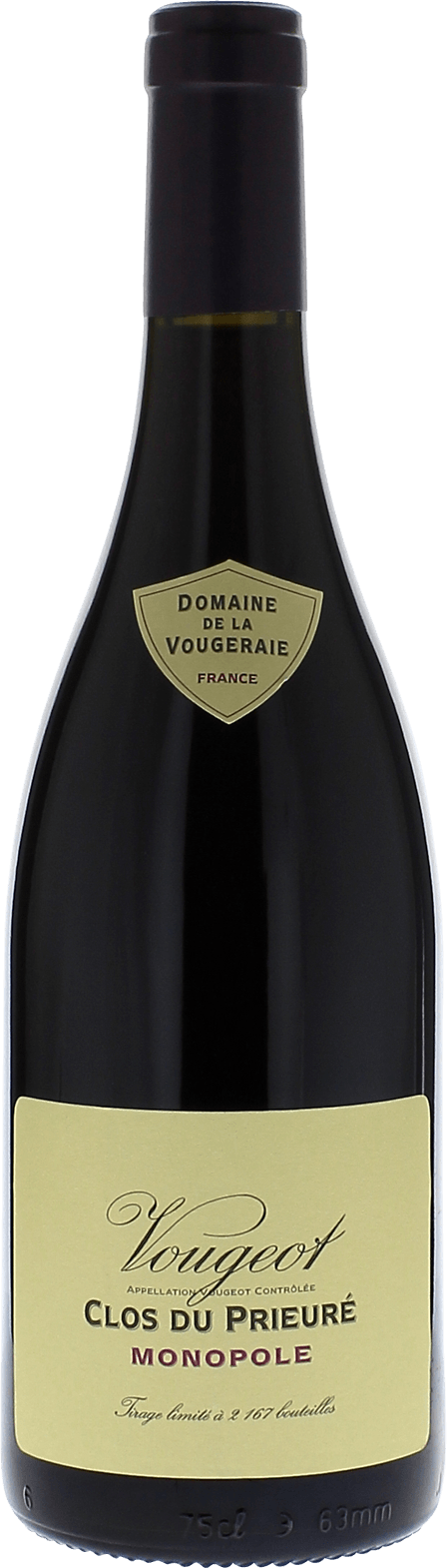 Vougeot clos du prieur 2015 Domaine VOUGERAIE, Bourgogne rouge