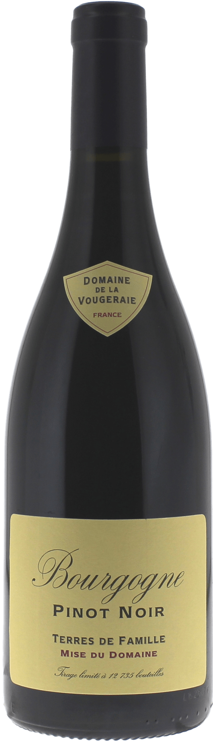 Bourgogne pinot noir terres de famille 2015 Domaine VOUGERAIE, Bourgogne rouge