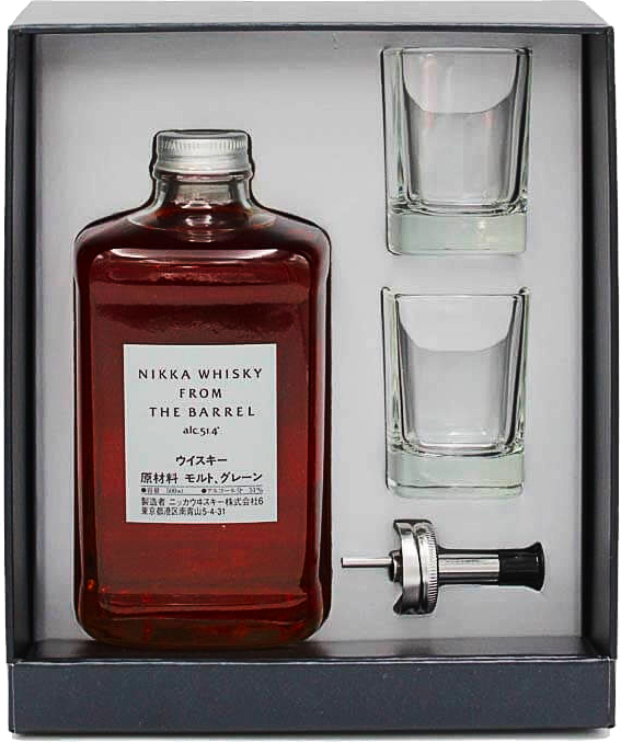 Whisky japonais nikka from the barrel  coffret evolution avec deux verres (50 cl) 51,40  Whisky