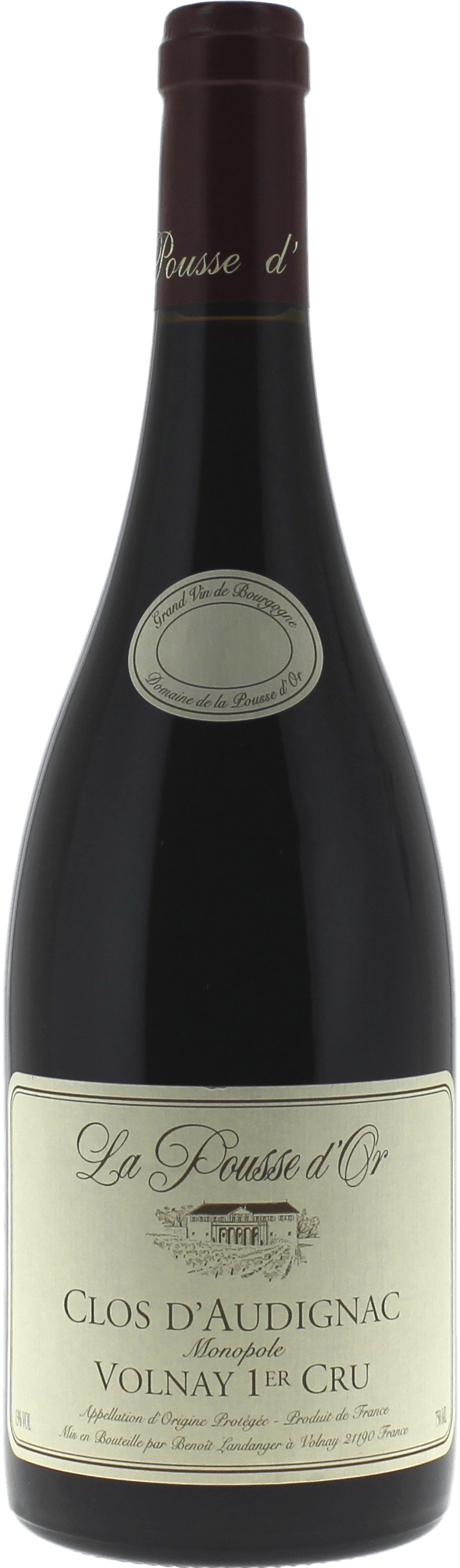 Volnay 1er cru clos d'audignac 2016 Domaine POUSSE D'OR, Bourgogne rouge