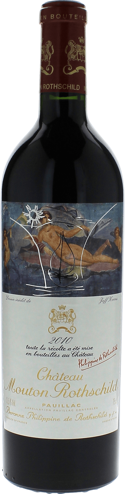 Mouton rothschild 2010 1er Grand cru class Pauillac, Bordeaux rouge