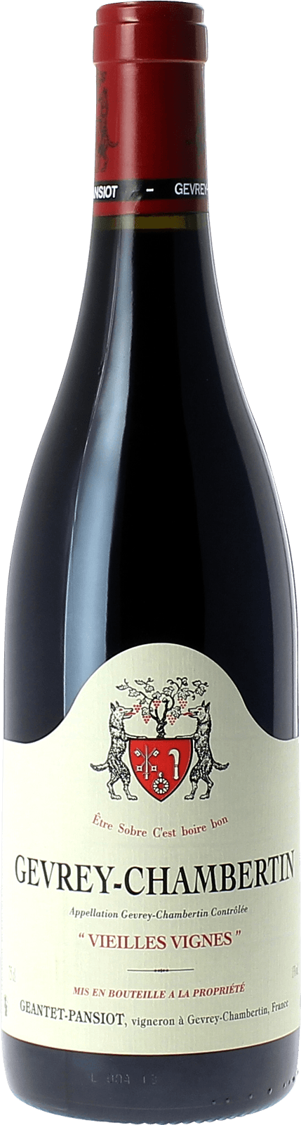 Gevrey chambertin vieilles vignes 2015 Domaine GEANTET PANSIOT, Bourgogne rouge