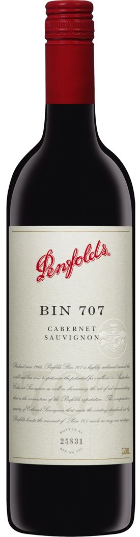 Penfolds cabernet sauvignon bin 707 1992  , Vin Australien