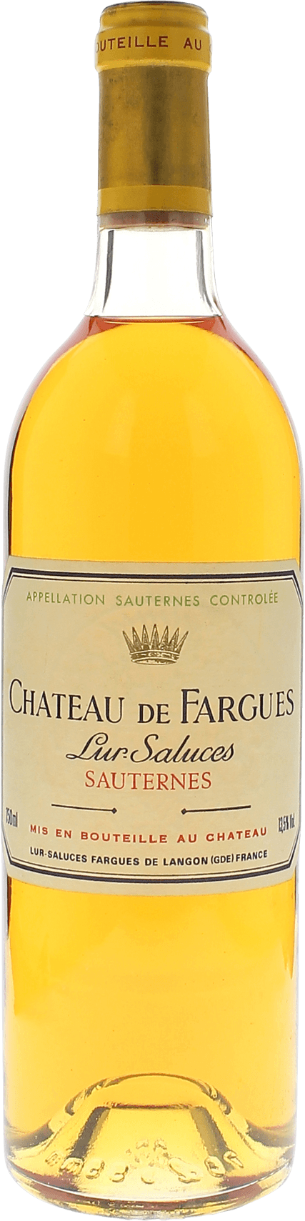 Fargues 1988 1er cru Sauternes, Bordeaux blanc