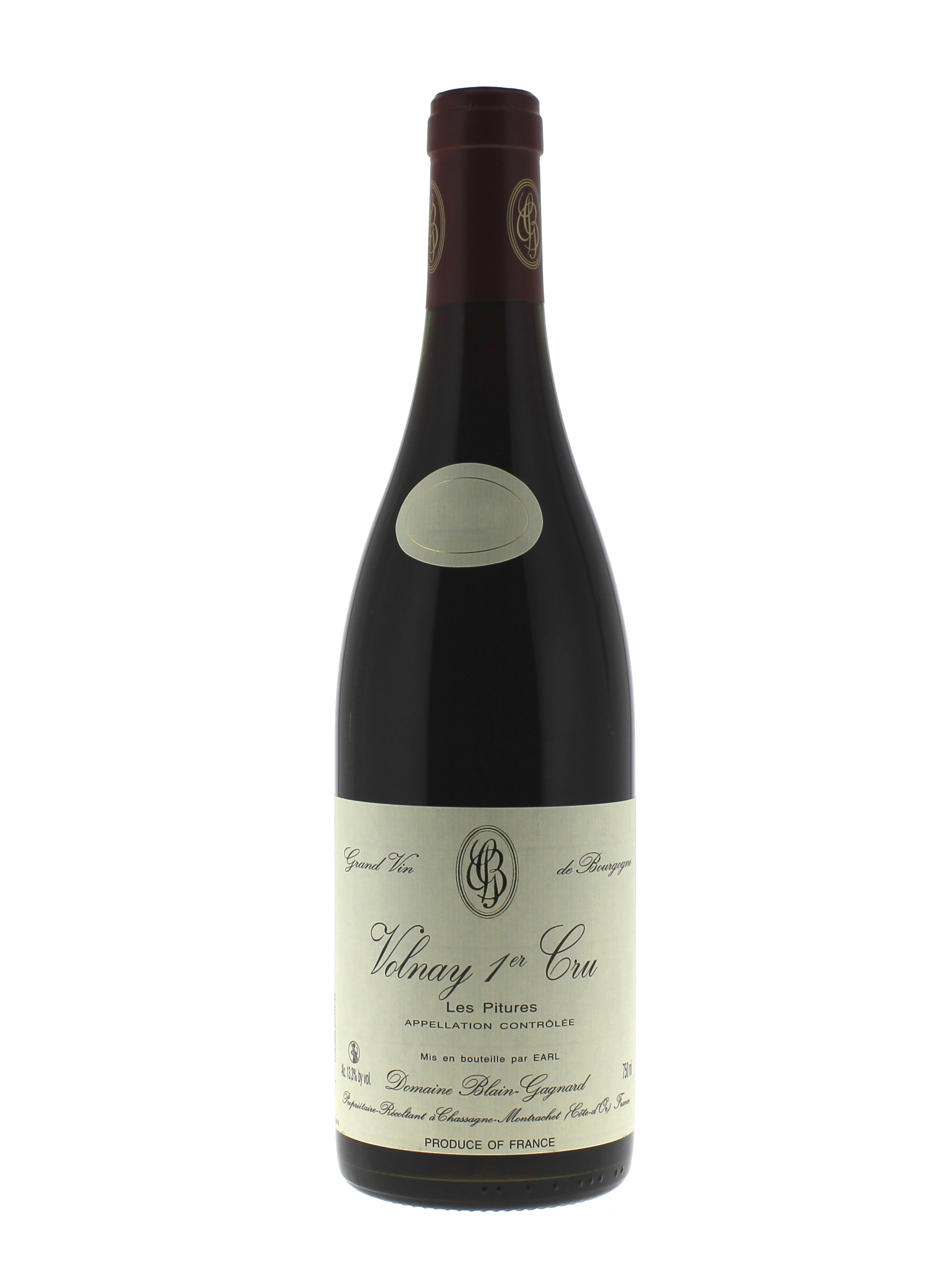 Volnay 1er cru pitres 2016 Domaine BLAIN-GAGNARD, Bourgogne rouge
