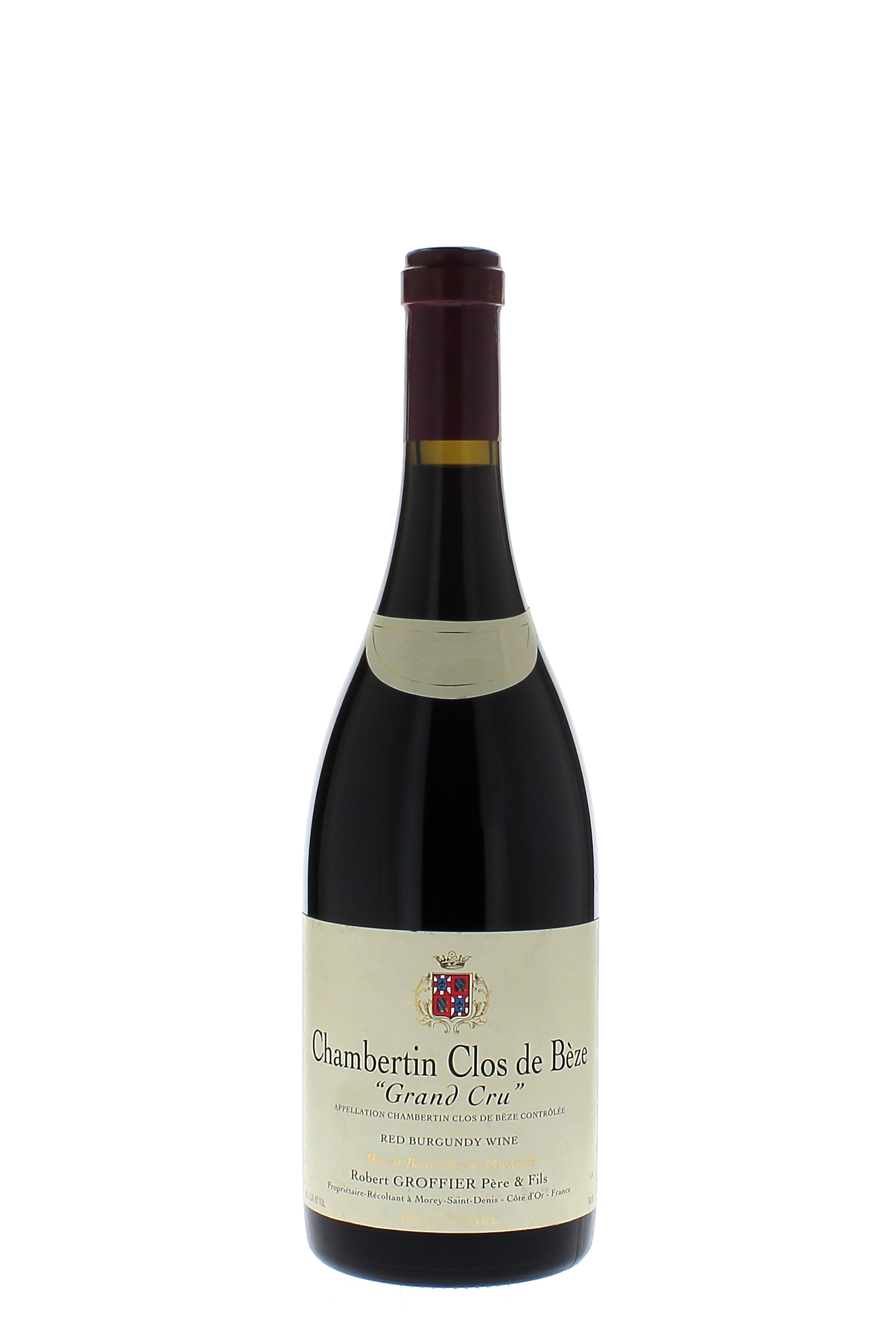 Chambertin clos de beze grand cru 2013  GROFFIER Robert, Bourgogne rouge