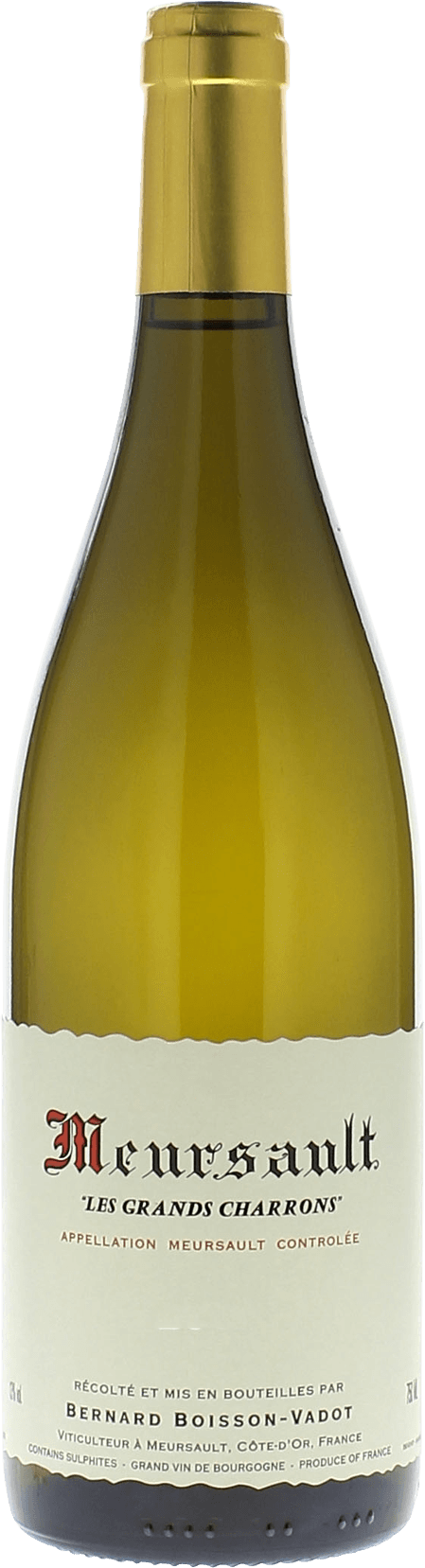 Meursault grands charrons 2016  BOISSON VADOT Bernard, Bourgogne blanc