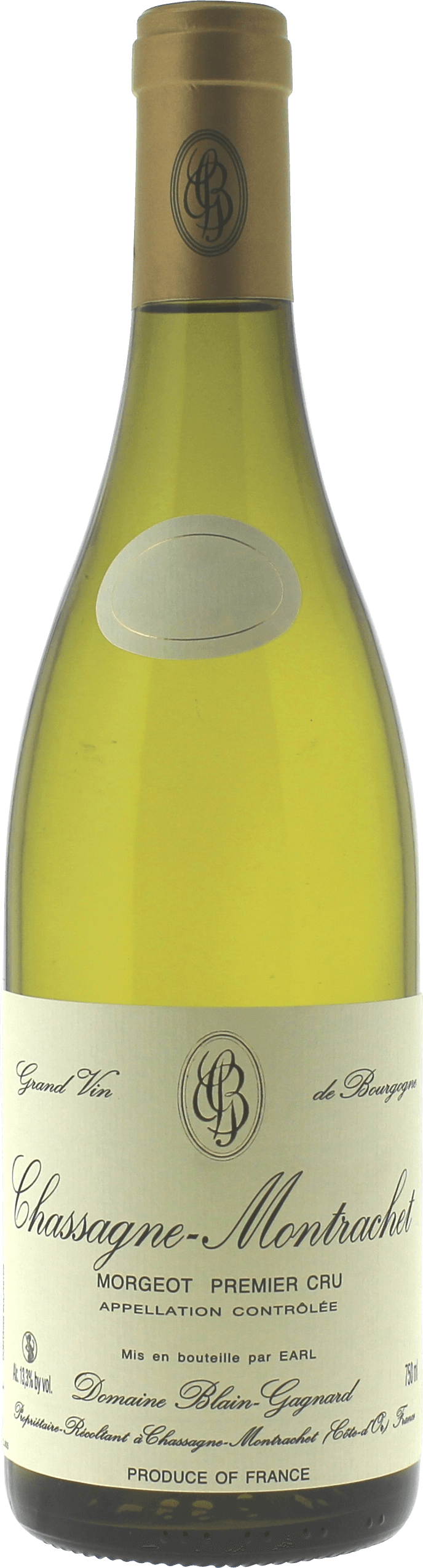 Chassagne montrachet 1er cru morgeot 2017 Domaine BLAIN GAGNARD, Bourgogne blanc