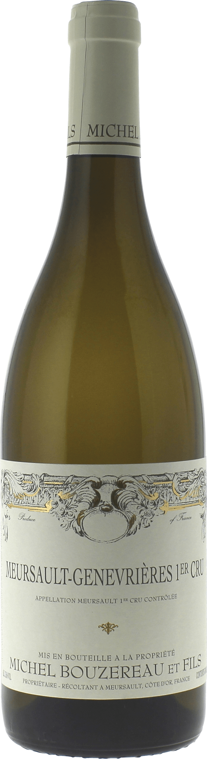Meursault genevrires 1er cru 2016 Domaine BOUZEREAU Michel et fils, Bourgogne blanc