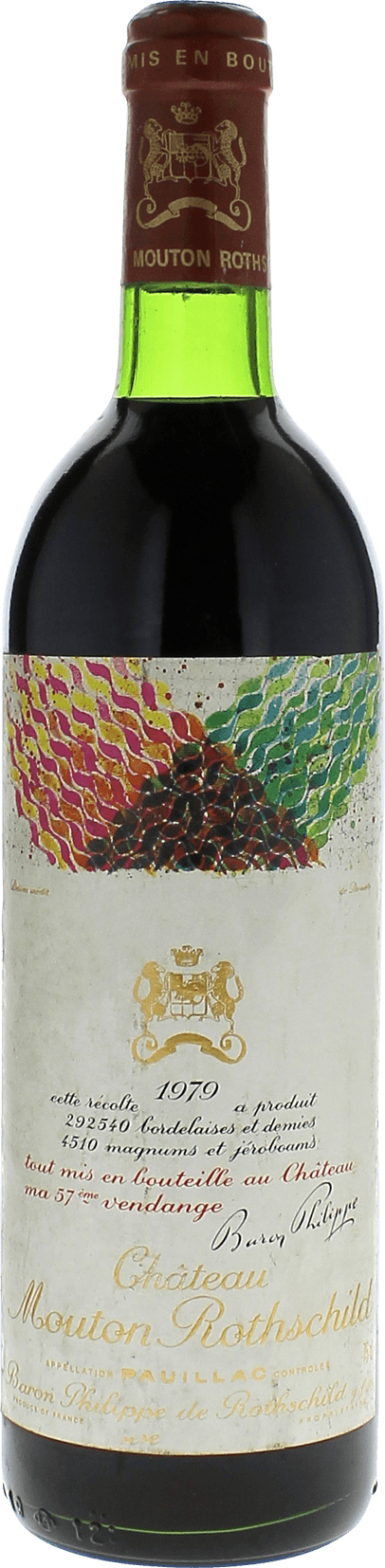 Mouton rothschild 1979 1er Grand cru class Pauillac, Bordeaux rouge