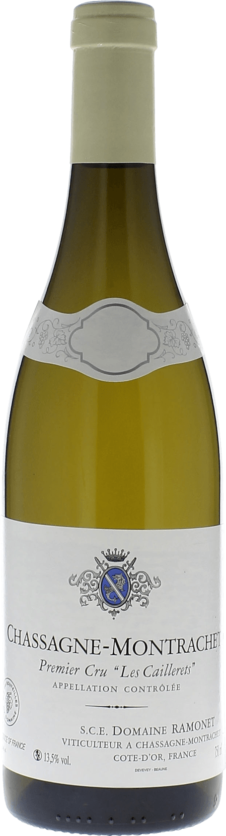 Chassagne montrachet 1er cru clos du caillerets 2016 Domaine RAMONET, Bourgogne blanc