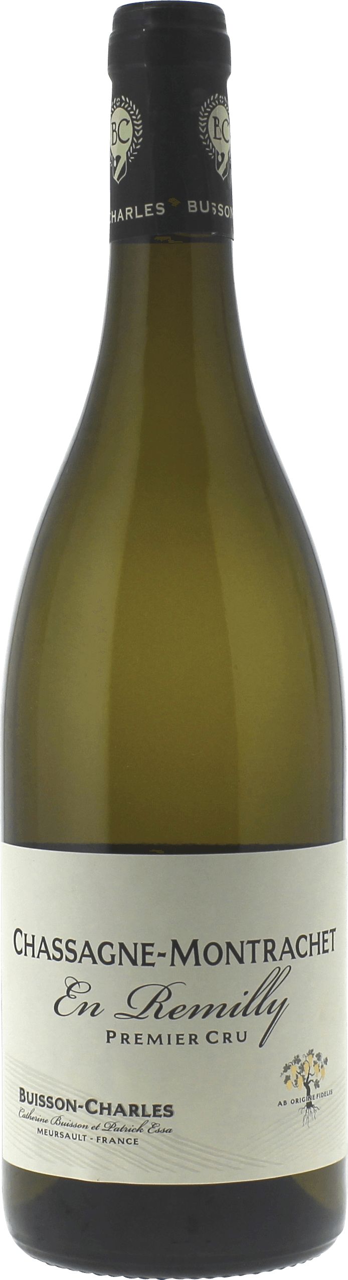 Chassagne montrachet 1er cru en remily 2017  BUISSON Charles, Bourgogne blanc