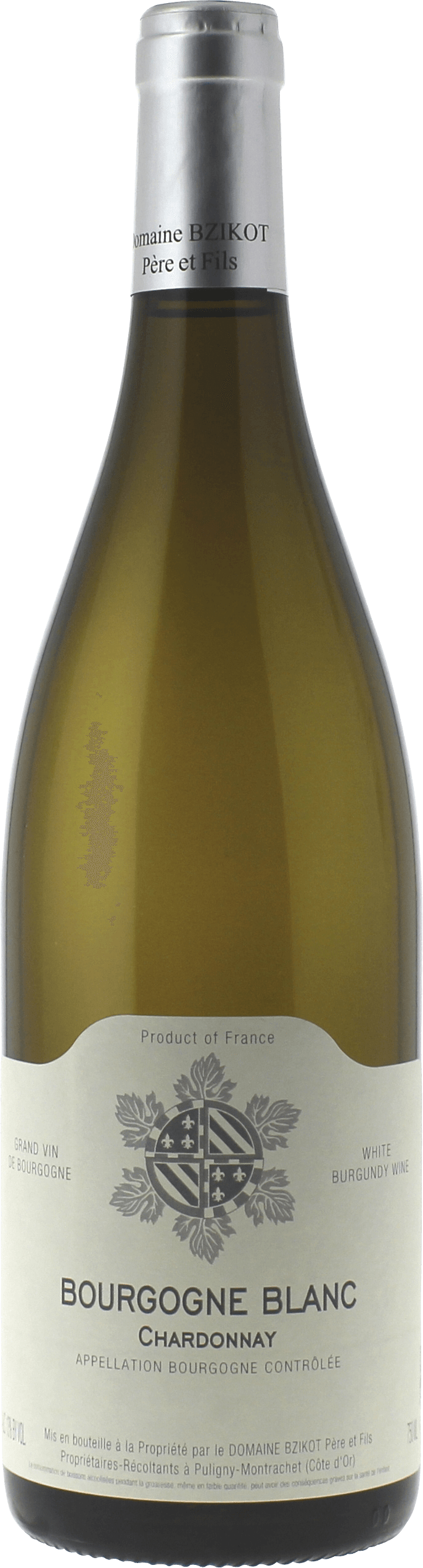 Bourgogne chardonnay 2017 Domaine BZIKOT Sylvain, Bourgogne blanc
