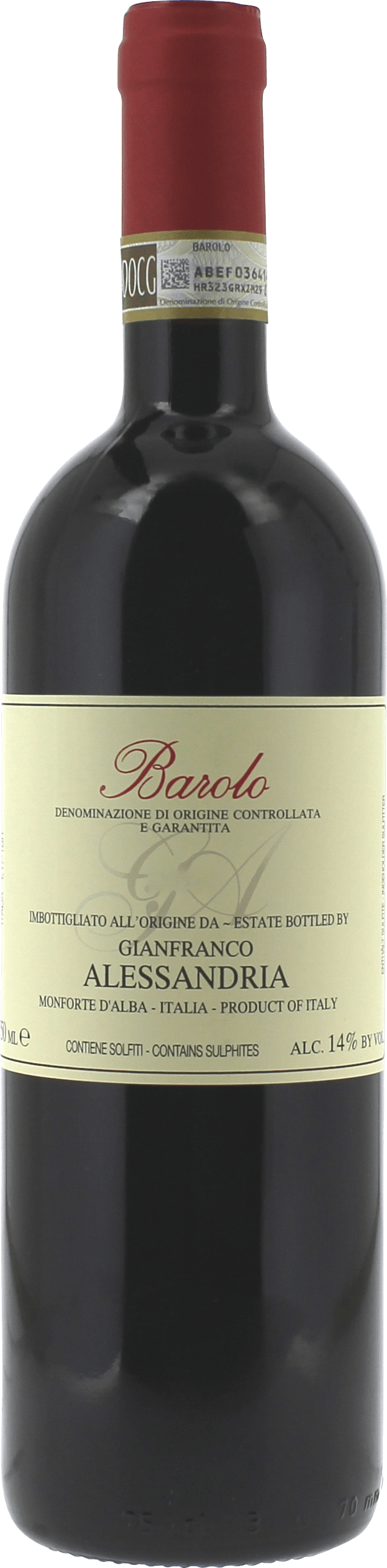 Alessandria - barolo nebbiolo 2014  , Vin italien