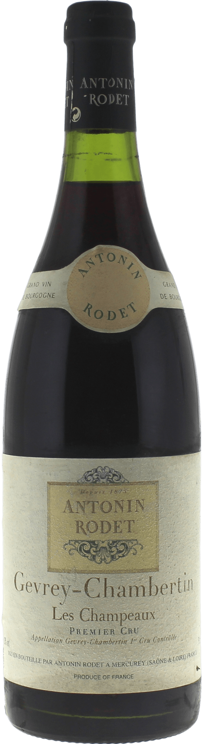 Gevrey chambertin les champeaux 1er cru 1995 Domaine RODET, Bourgogne rouge
