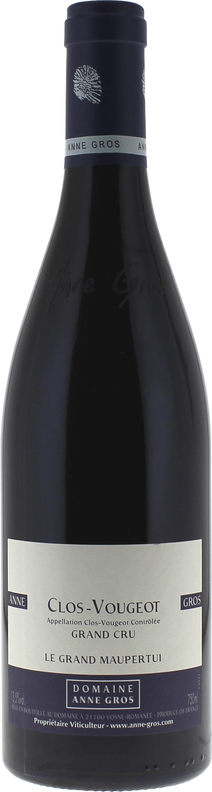 Clos vougeot grand cru le grand maupertui 2015  GROS Anne, Bourgogne rouge