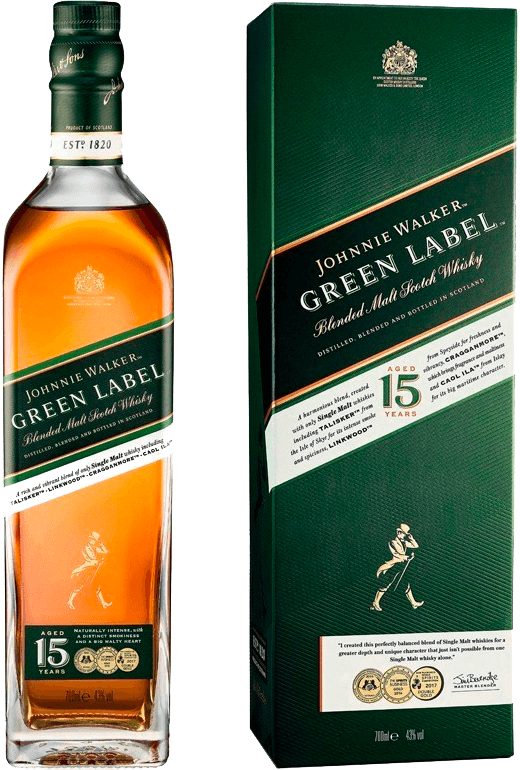 Whisky ecossais johnnie walker green label reserve 43  Whisky