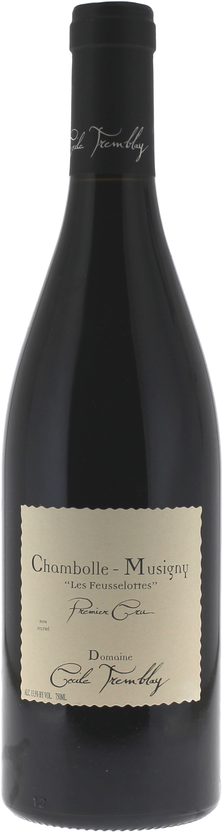 Chambolle musigny 1er cru feusselottes 2014 Domaine TREMBLAY Cecile, Bourgogne rouge