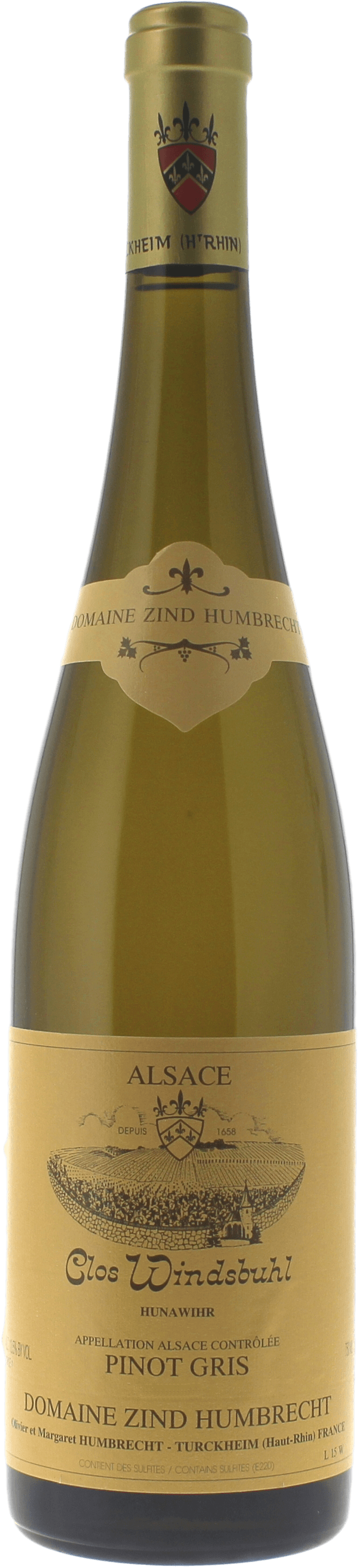 Pinot gris clos windsbuhl domaine zind humbrecht 2018  Zind Humbrecht, Alsace