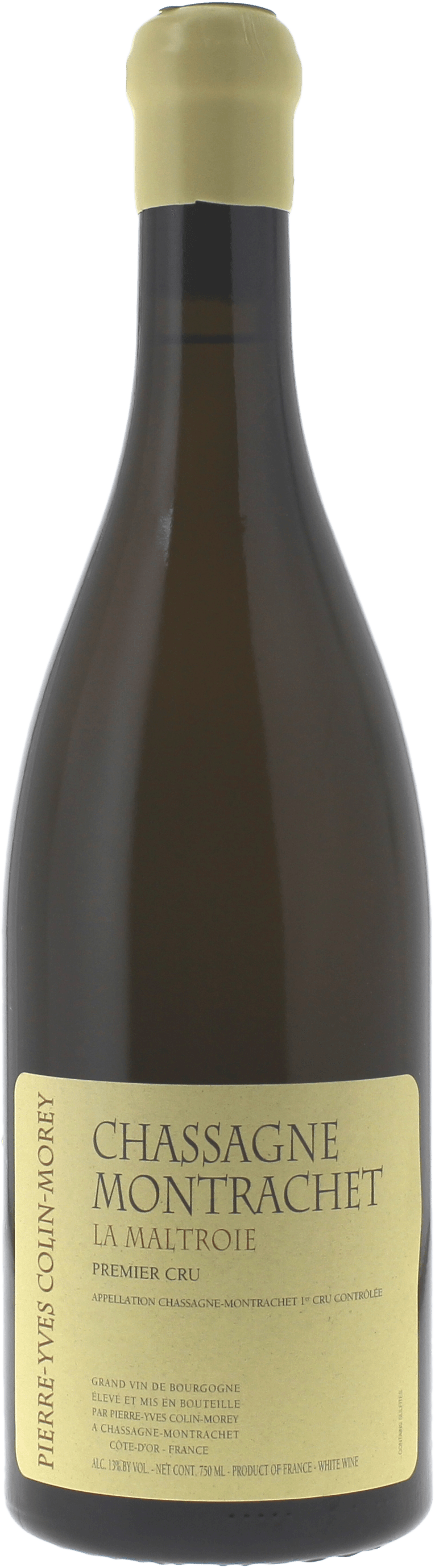 Chassagne montrachet 1er cru maltroie 2018 Domaine COLIN MOREY, Bourgogne blanc