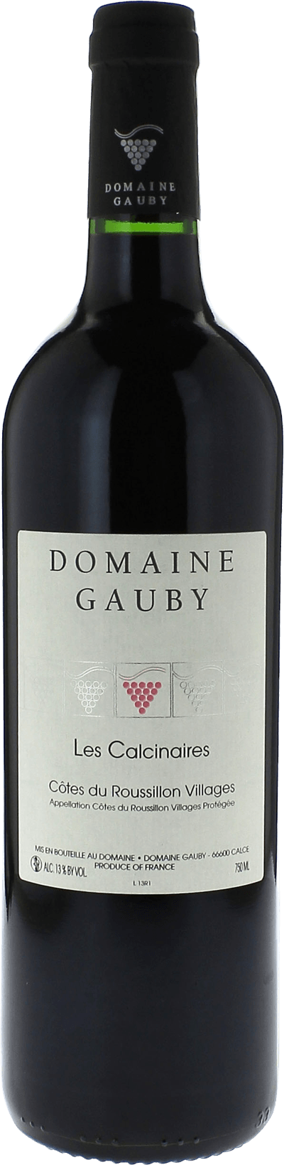 Gauby les calcinaires rouge 2019  IGP Cotes catalanes, Roussillon