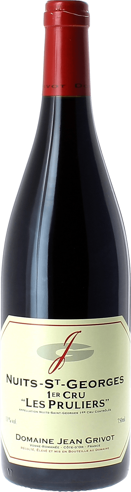 Nuits saint georges 1er cru les pruliers 2018 Domaine GRIVOT, Bourgogne rouge