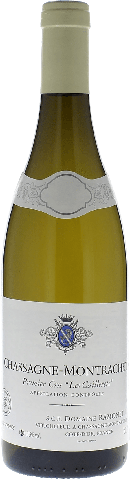 Chassagne montrachet 1er cru les caillerets 2018 Domaine RAMONET, Bourgogne blanc