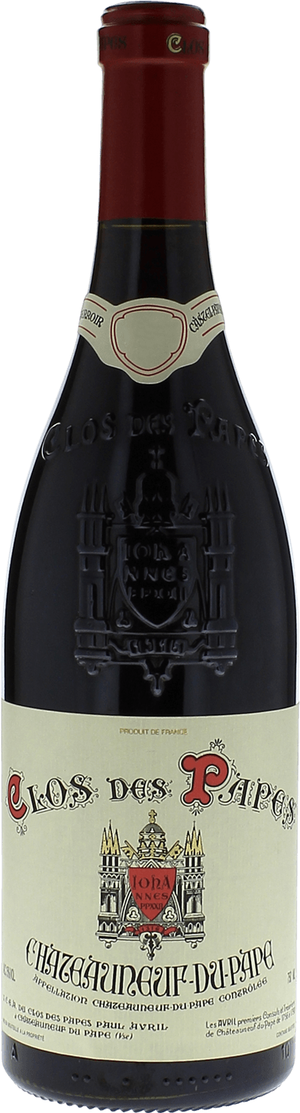 Clos des papes 2019  Chteauneuf-du-Pape, Valle du Rhne Rouge