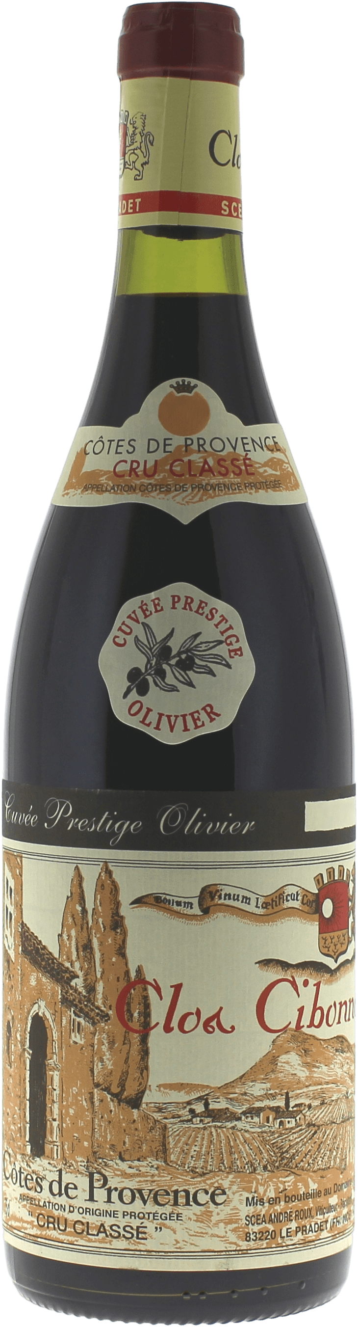 Clos cibonne prestige olivier 2017  Cotes de Provence AOP, Provence