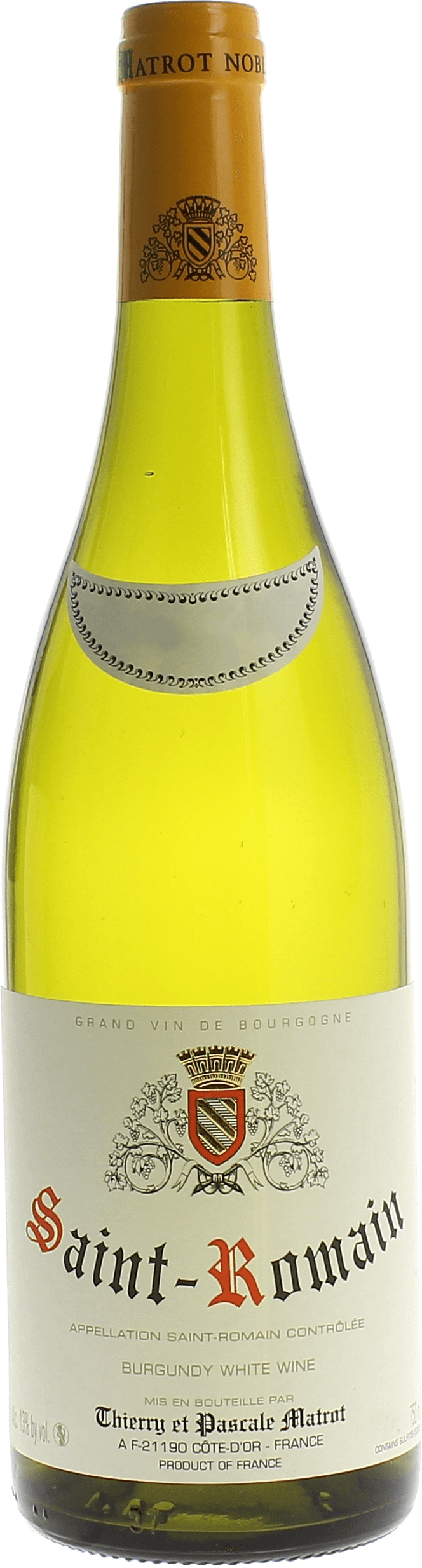Saint romain 2019 Domaine MATROT, Bourgogne blanc