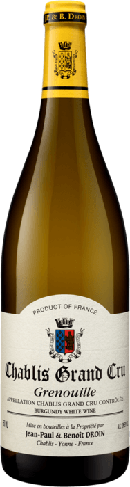 Chablis grand cru grenouilles 2020 Domaine DROIN, Bourgogne blanc