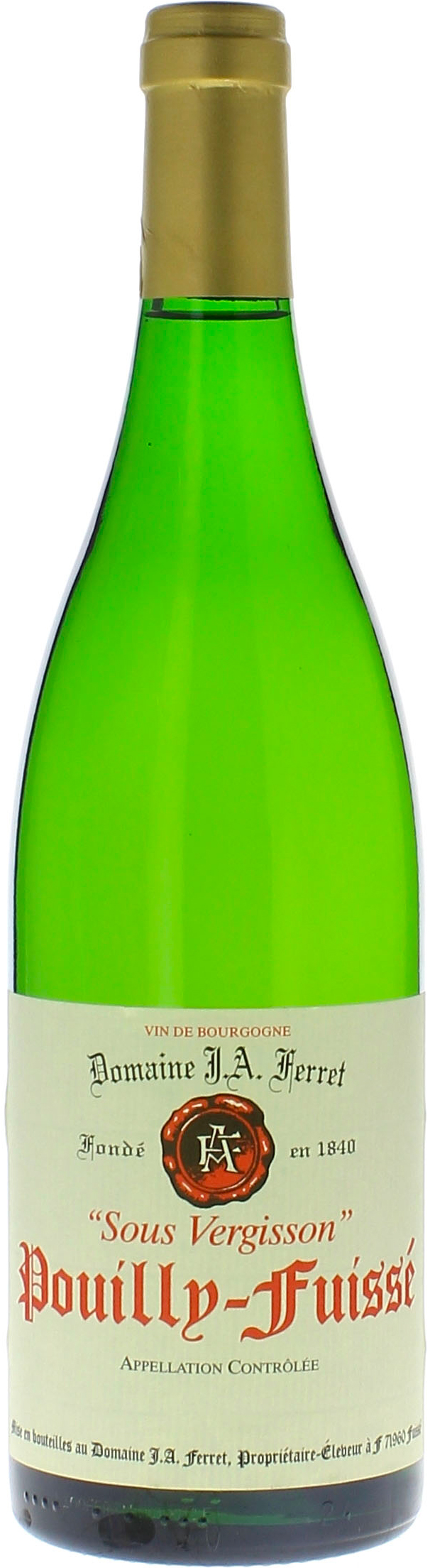 Pouilly fuiss autour de la roche 2019 Domaine FERRET J.A., Bourgogne blanc